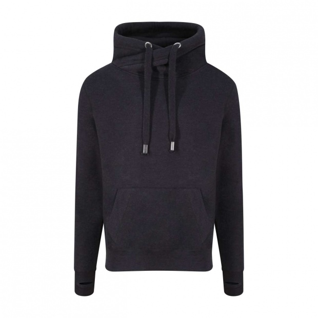 CROSS NECK HOODIE