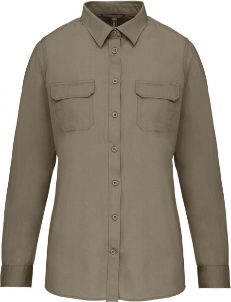 LADIES' LONG SLEEVED SAFARI SHIRT