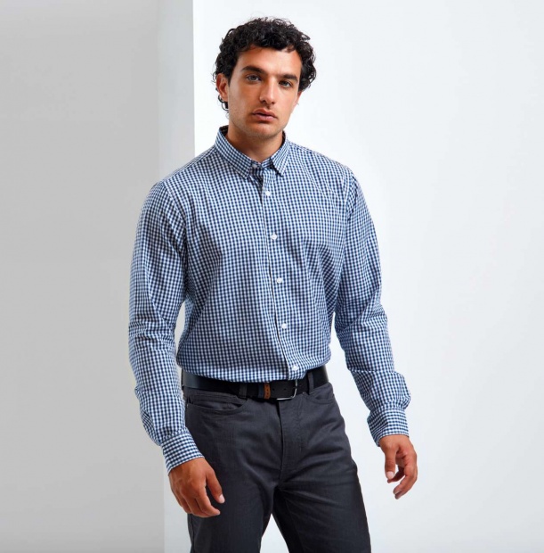 'MAXTON' CHECK MEN'S LONG SLEEVE SHIRT