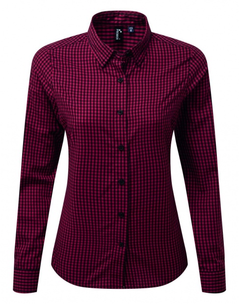 'MAXTON' CHECK WOMEN'S LONG SLEEVE SHIRT