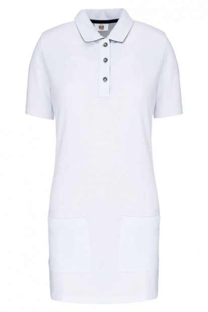 LADIES’ SHORT-SLEEVED LONGLINE POLO SHIRT