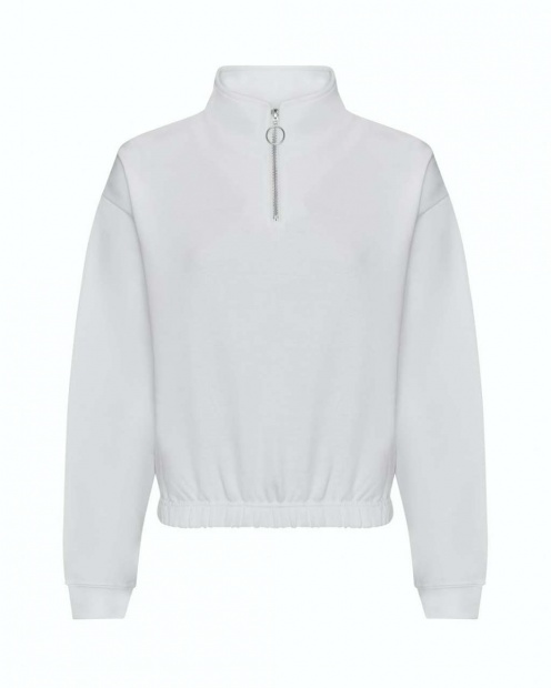 WOMEN'S CROPPED 1/4 ZIP SWEAT