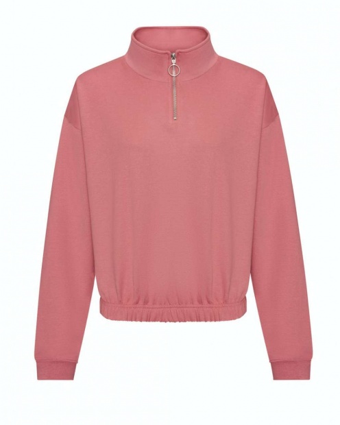 WOMEN'S CROPPED 1/4 ZIP SWEAT