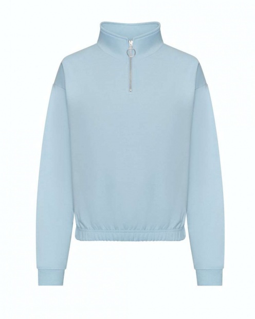 WOMEN'S CROPPED 1/4 ZIP SWEAT