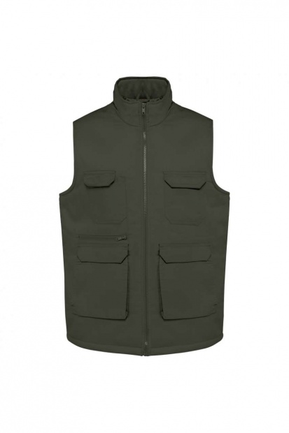 UNISEX PADDED MULTI-POCKET POLYCOTTON VEST