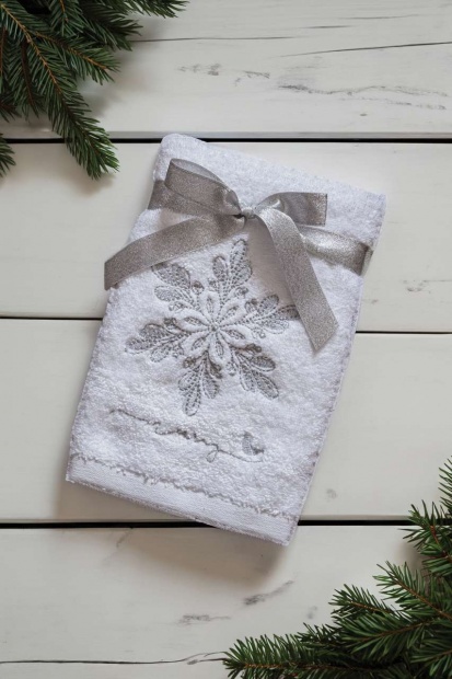 OLIMA CHRISTMAS TOWEL - SNOWFLAKE