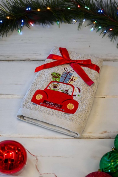 OLIMA CHRISTMAS TOWEL - CHRISTMAS SHOPPING