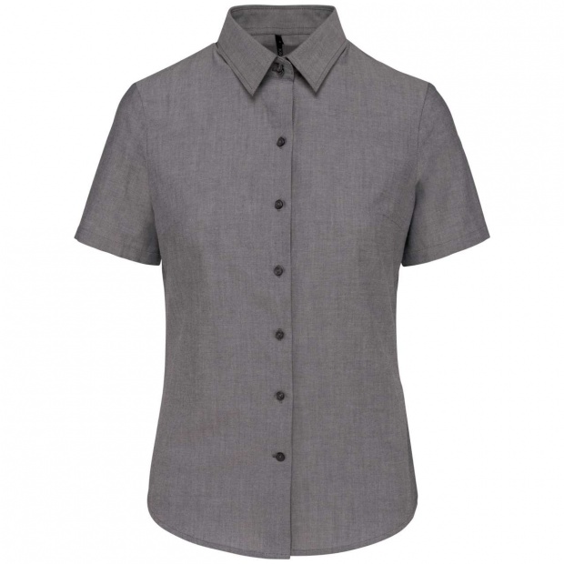 LADIES' SHORT-SLEEVED OXFORD SHIRT