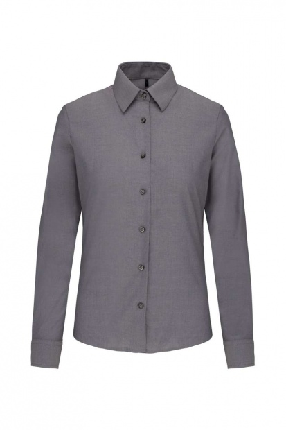 LADIES' LONG-SLEEVED OXFORD SHIRT