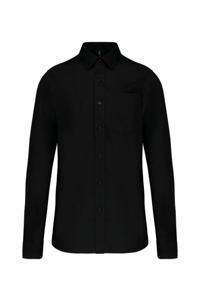 MEN'S LONG-SLEEVED COTTON POPLIN SHIRT