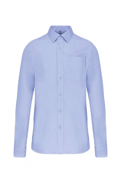 MEN'S LONG-SLEEVED COTTON POPLIN SHIRT