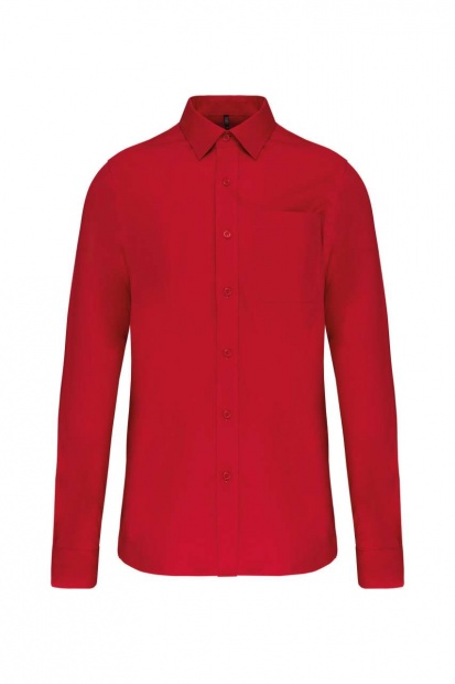 MEN'S LONG-SLEEVED COTTON POPLIN SHIRT