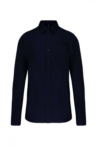 MEN'S LONG-SLEEVED COTTON POPLIN SHIRT