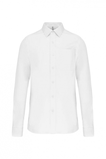 MEN'S LONG-SLEEVED COTTON POPLIN SHIRT