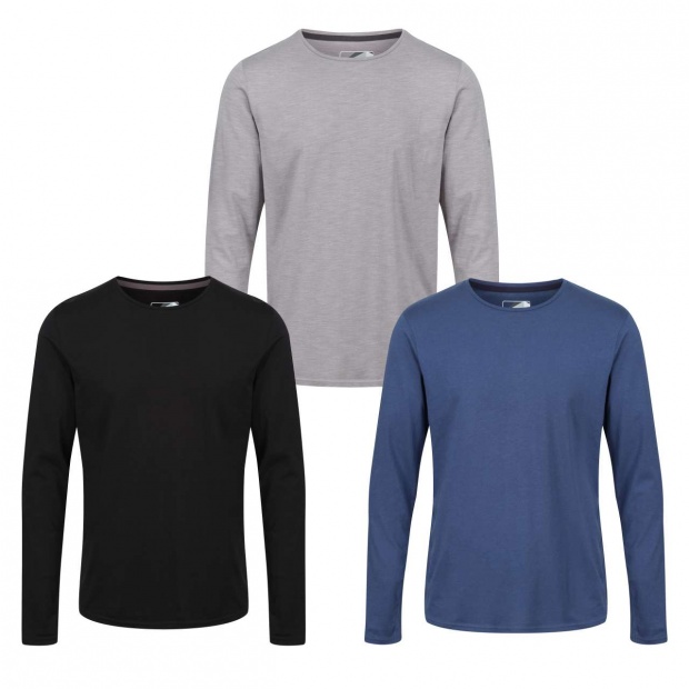 ESSENTIALS 3 PACK LS T SHIRT