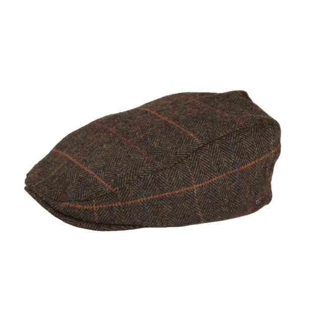 ACRE TWEED-EFFECT FLATCAP