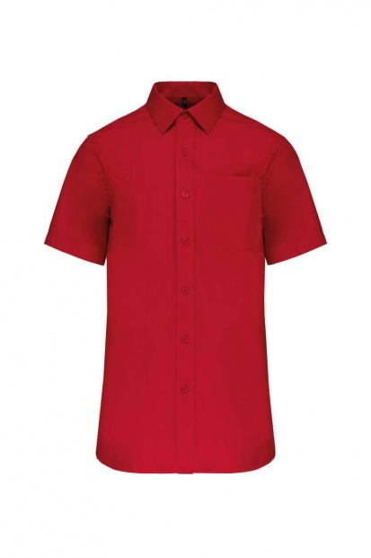 MEN'S SHORT-SLEEVED COTTON POPLIN SHIRT