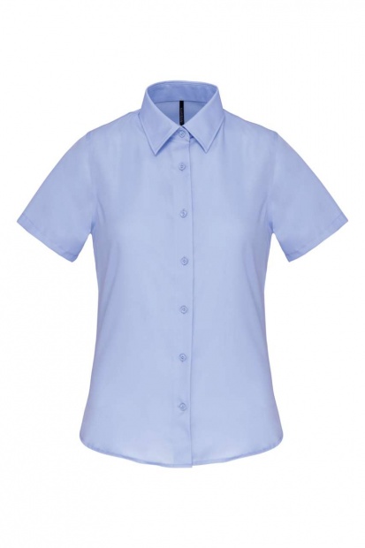 LADIES' SHORT-SLEEVED COTTON POPLIN SHIRT