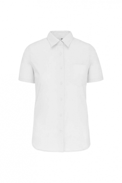 LADIES' SHORT-SLEEVED COTTON POPLIN SHIRT