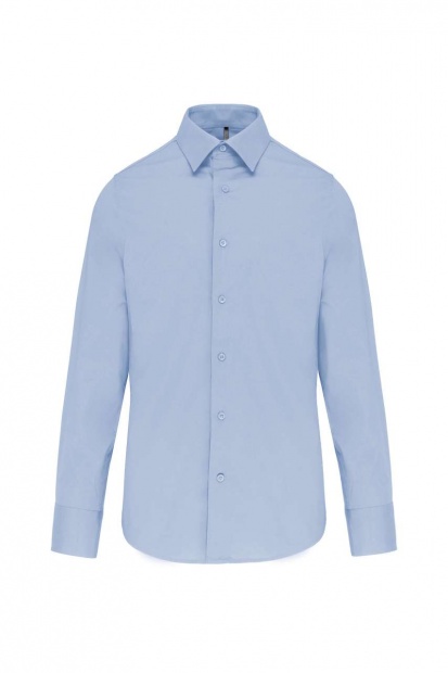 LONG-SLEEVED COTTON/ELASTANE SHIRT