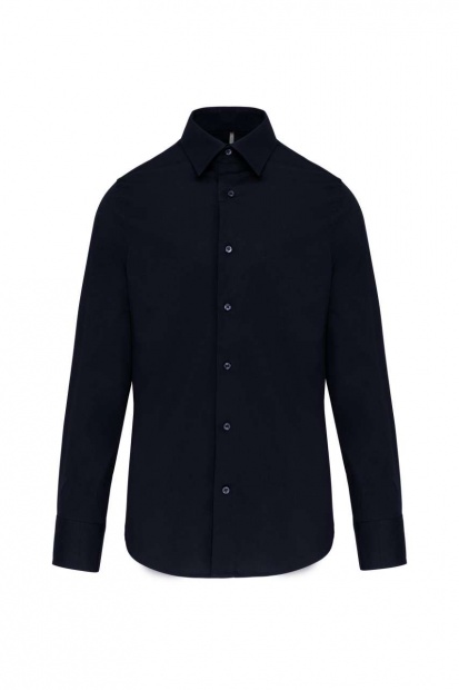 LONG-SLEEVED COTTON/ELASTANE SHIRT