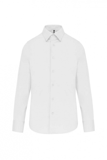 LONG-SLEEVED COTTON/ELASTANE SHIRT