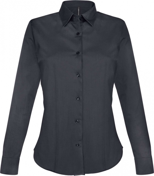 LADIES' LONG-SLEEVED STRETCH SHIRT