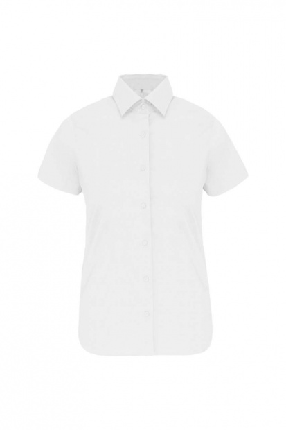 LADIES' SHORT-SLEEVED COTTON/ELASTANE SHIRT