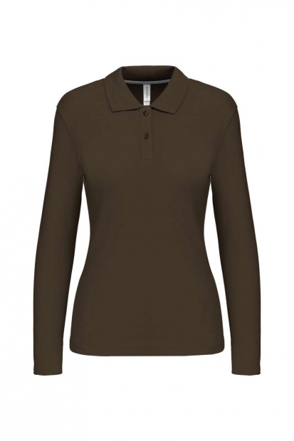 LADIES' LONG-SLEEVED POLO SHIRT