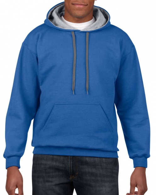 HEAVY BLEND™ ADULT CONTRAST HOODED SWEATSHIRT