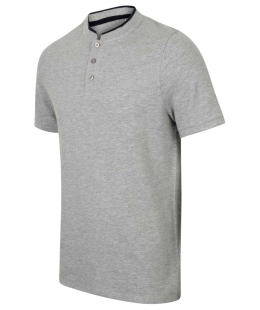 STAND COLLAR STRETCH POLO SHIRT