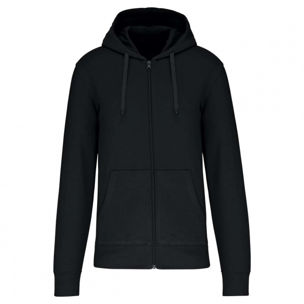 MEN'S ECO-FRIENDLY HOODED SWEATSHIRT WITH ZIP FASTENING