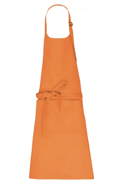 APRON WITH POCKET IN ORGANIC COTTON