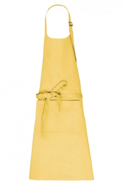 APRON WITH POCKET IN ORGANIC COTTON