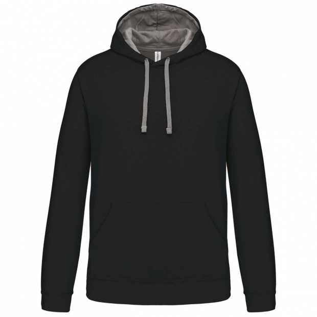 MEN'S CONTRAST HOODED SWEATSHIRT