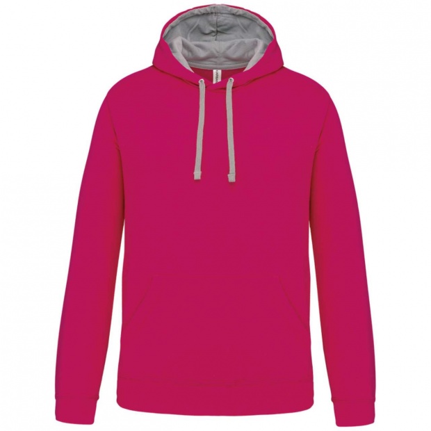 MEN'S CONTRAST HOODED SWEATSHIRT