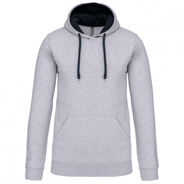 MEN'S CONTRAST HOODED SWEATSHIRT