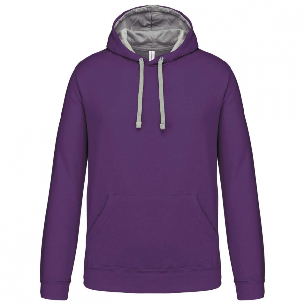 MEN'S CONTRAST HOODED SWEATSHIRT