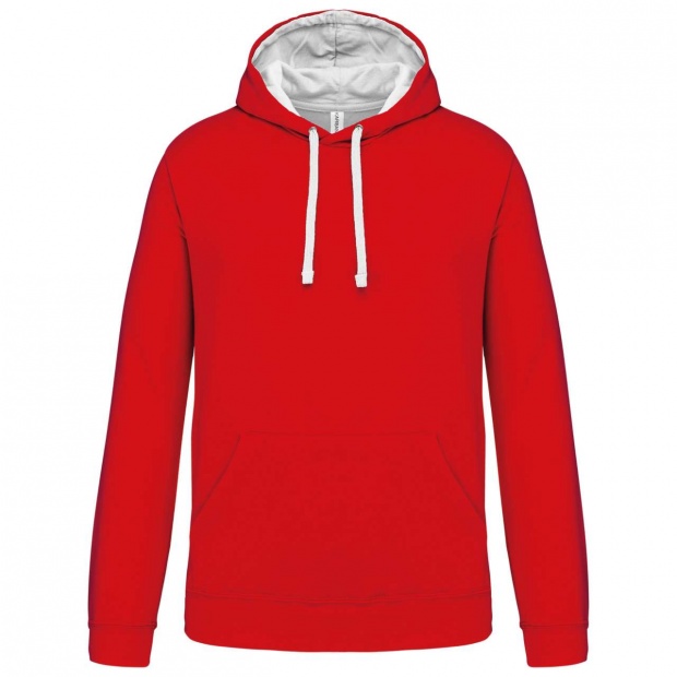 MEN'S CONTRAST HOODED SWEATSHIRT