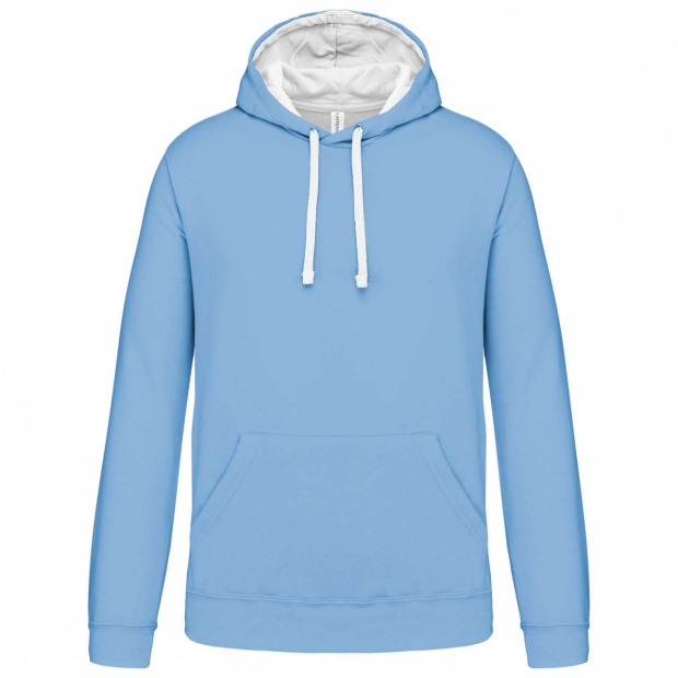 MEN'S CONTRAST HOODED SWEATSHIRT