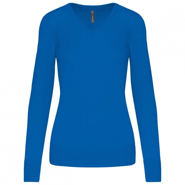 LADIES' V-NECK JUMPER