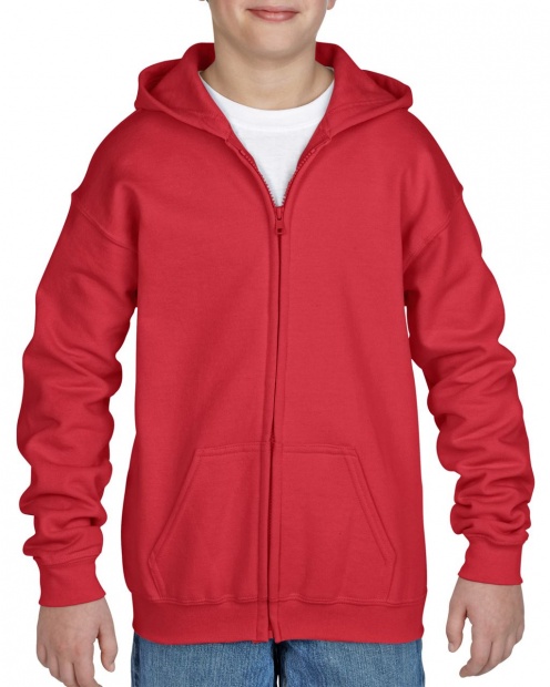 HEAVY BLEND™ YOUTH FULL ZIP HOODED SWEATSHIRT