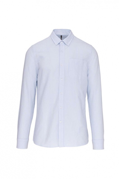 LONG-SLEEVED WASHED OXFORD COTTON SHIRT