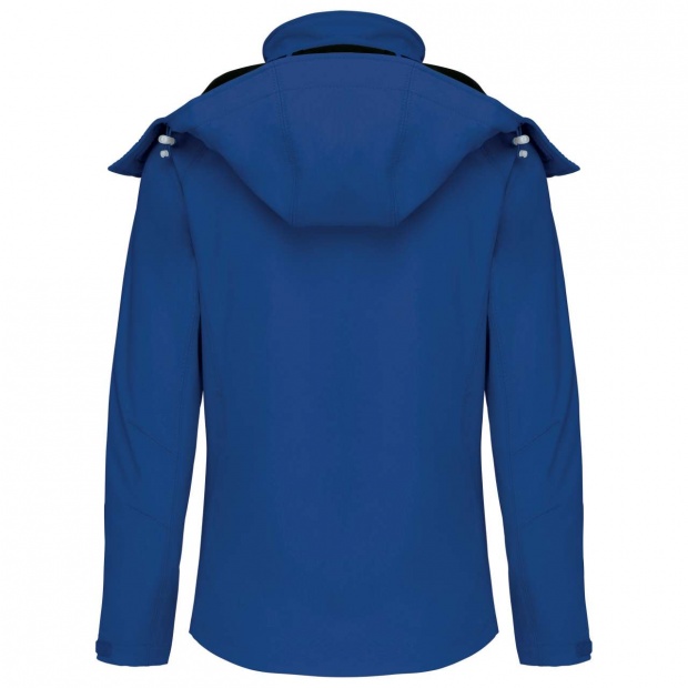 LADIES' DETACHABLE HOODED SOFTSHELL JACKET