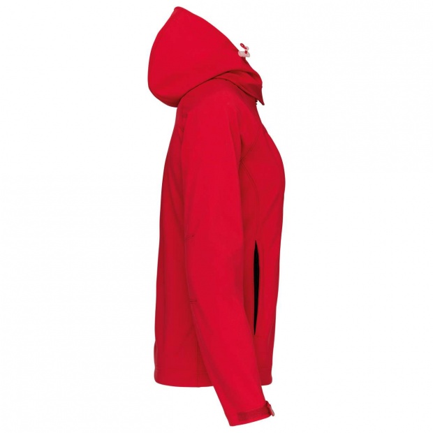 LADIES' DETACHABLE HOODED SOFTSHELL JACKET