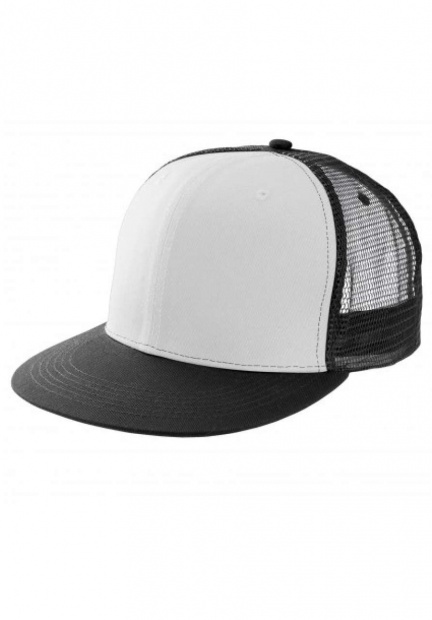 TRUCKER FLAT PEAK CAP - 6 PANELS