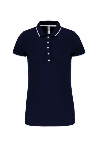 LADIES' SHORT-SLEEVED PIQUÉ KNIT POLO SHIRT