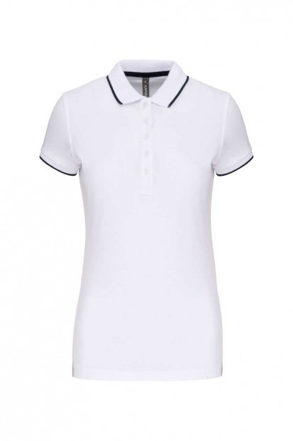 LADIES' SHORT-SLEEVED PIQUÉ KNIT POLO SHIRT