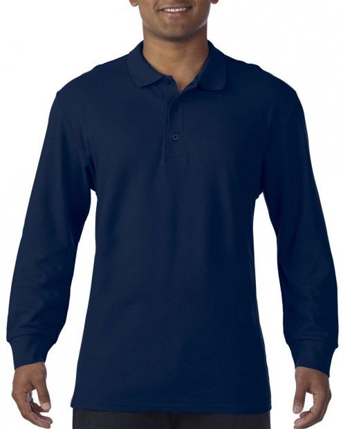 PREMIUM COTTON® ADULT LONG SLEEVE DOUBLE PIQUÉ POLO