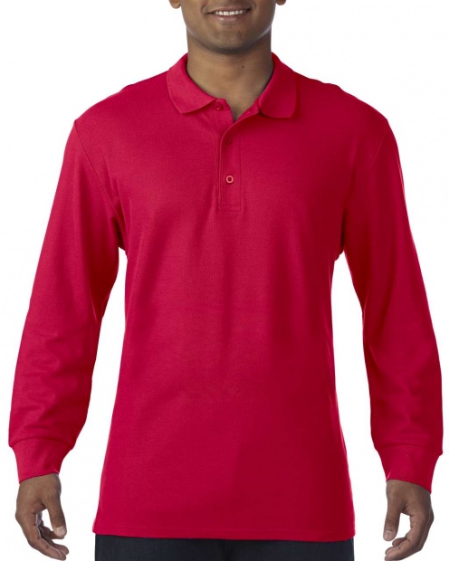 PREMIUM COTTON® ADULT LONG SLEEVE DOUBLE PIQUÉ POLO